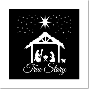Christmas Nativity - True Story Nativity Scene Posters and Art